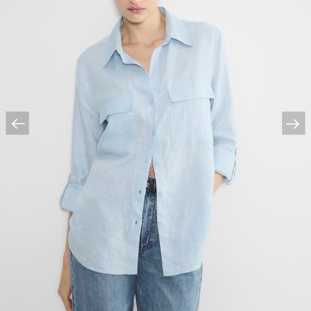nwt aritzia button up long sleeve